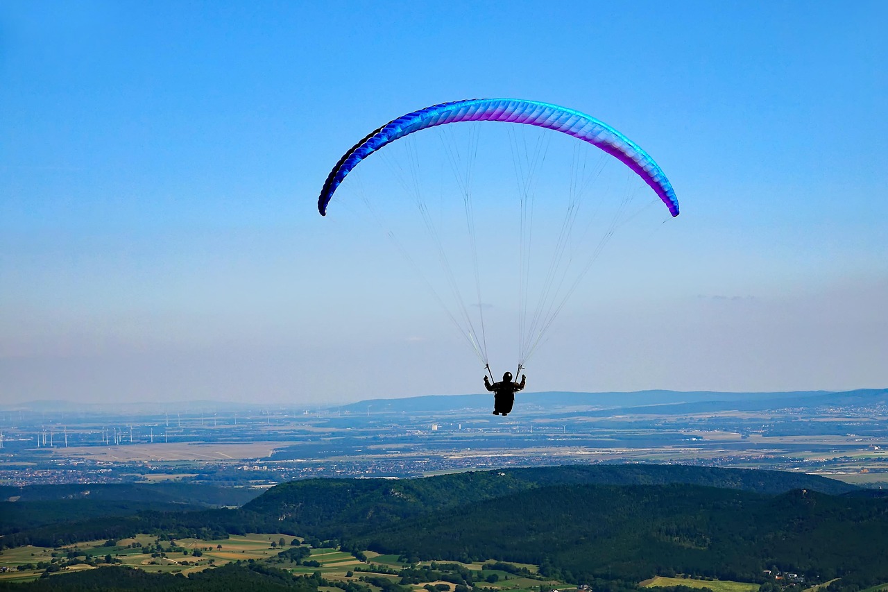heaven, paraglider, freedom, flying